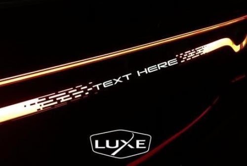 استيكر كتابة الاسطب الخلفي من LUXE