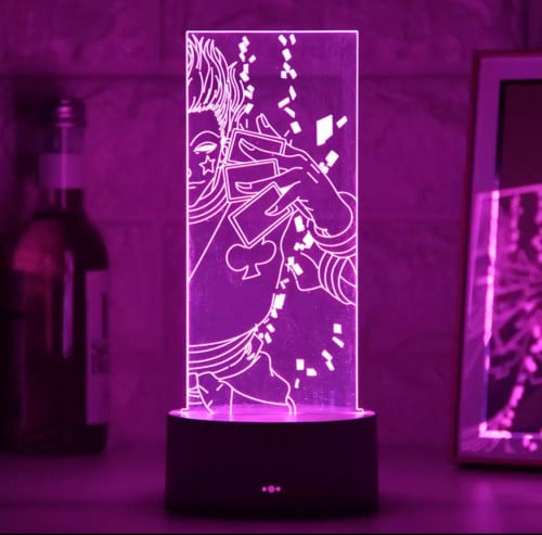 Hisoka 3d Led Lamp C - Hunter X Hunter | C إضاءة ه...