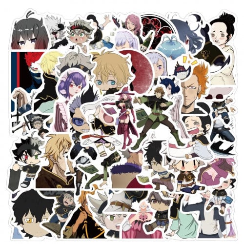 50Pcs Black Clover Stickers | 50 ملصق بلاك كلوفر