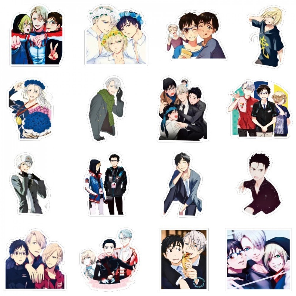 50Pcs YURI on ICE Stickers | 50 ملصق يوري على الجليد