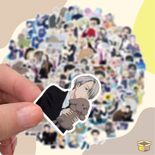 50Pcs YURI on ICE Stickers | 50 ملصق يوري على الجل...