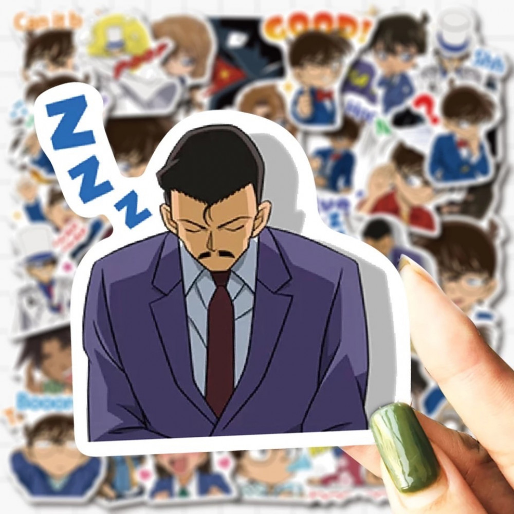 50Pcs Detective Conan Stickers | 50 ملصق المحقق كونان