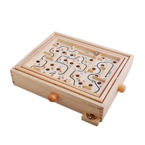 لعبة المتاهة الخشبية  حجم صغير