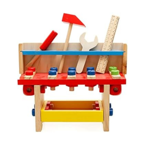 مجموعة أدوات البناء الخشبية
