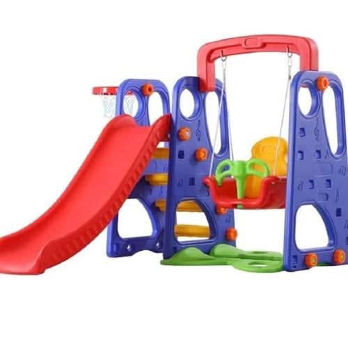 مرجيحة مع زجليقة مع كرة سلة