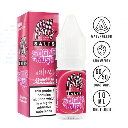 نكهة سولت فراوله ميلون NO FRILLS SUGAR RUSH Strawberry Watermelon 10ml