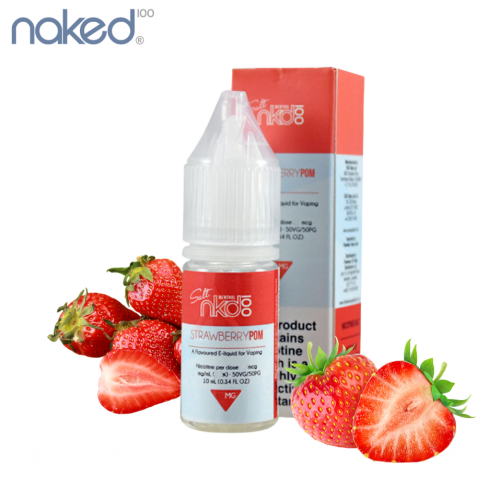 نكهة سولت فراوله يوم nkd 100 STRAWBERRY POM 10ml