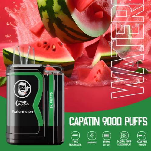 سحبة جوسي ولرد كابتن بطيخ Joosy World Captain 9000 PUFFS Watermelon