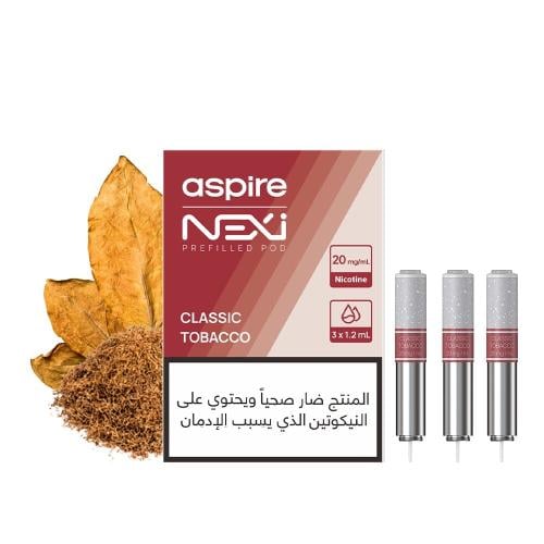 كبسولة اسباير نيكسي ون كلاسيك توباكو Aspire Nexi One Prefilled Pod Classic Tobacco