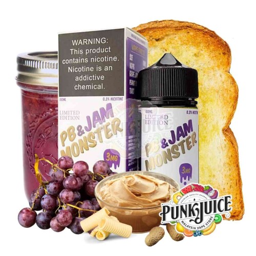 نكهة فيب جام مونستر بينات باتر عنب JAM MONSTER PB & GRAPE