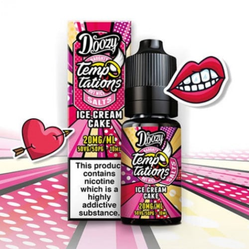 نكهة سولت ايس كريم كيك Doozy Temp Tations ICE CREAM CAKE 10ml