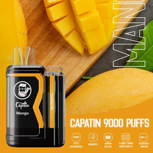 سحبة جوسي ولرد كابتن مانجو Joosy World Captain 9000 PUFFS Mango