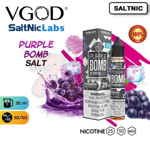 نكهة سولت عنب بومب ايس VGOD PURPLE BOMB GRAPE ICE