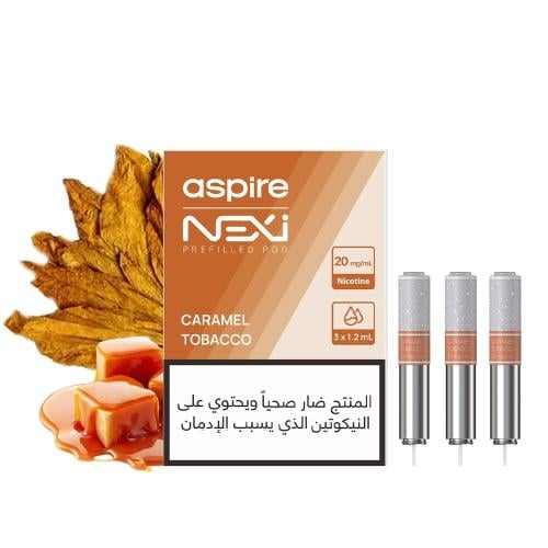 كبسولة اسباير نيكسي ون كاراميل توباكو Aspire nexi one prefilled pod Caramel Tobacco