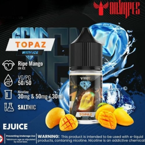 نكهة سولت دكتور فيب توباز ماد مانجو ايس DR VAPES GEMS Mad Mango Topaz