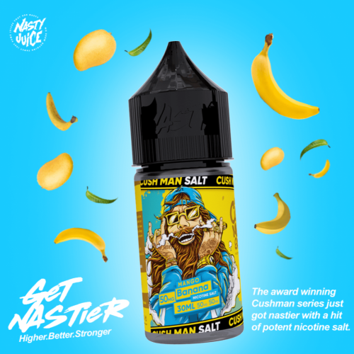 نكهة سولت ناستي كاش مان مانجو موز NASTY CUSH MAN MANGO Banana