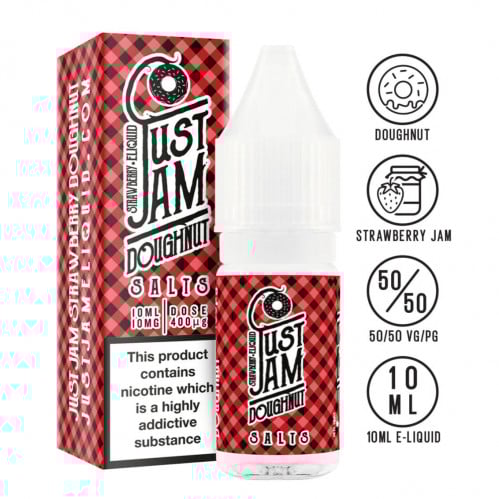 نكهة سولت فراوله دونات JUST JAM STRAWBERRY DOUGHNUT 10ml