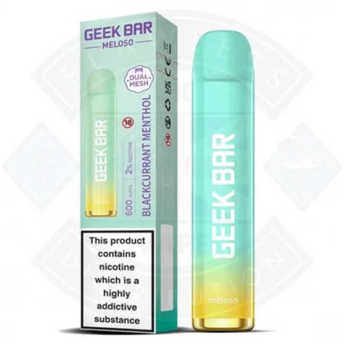 سحبة جيك بار ميلوسو بلاك كارونت مينثول GEEK BAR MELOSO BLACKCURRANT MENTHOL