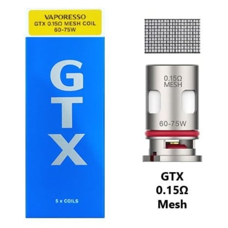 كويلات فابوريسو جي تي اكس VAPORESSO GTX 0.15Ω MESH COIL