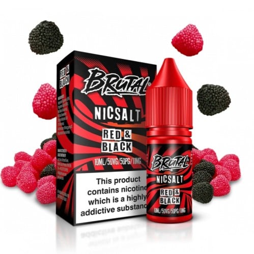 نكهة سولت توت احمر و اسود BRUTAL RED & BLACK 10ml