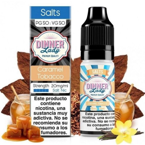 نكهة سولت كارميل توباكو DINNER LADY CARAMEL TOBACCO 10ml