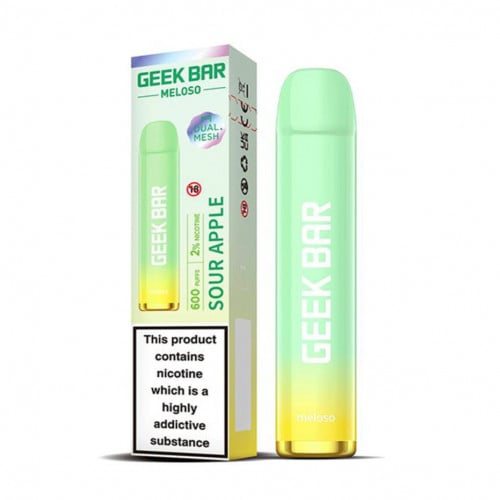 سحبة جيك بار ميلوسو تفاح حامض GEEK BAR MELOSO SOUR APPLE