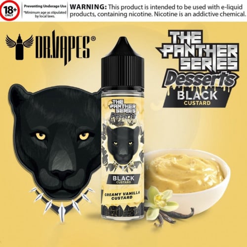 نكهة فيب بلاك كاسترد The PANTHER SERIES BLACK CUSTARD