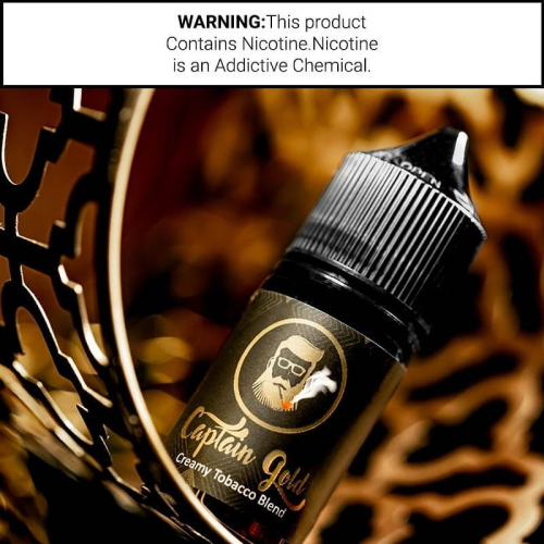 نكهة سولت كابتن جولد كريمي توباكو بلاند Captain Gold Creamy Tobacco Blend