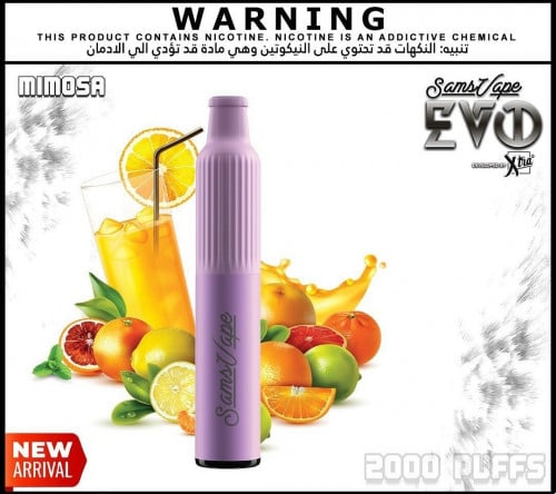 سحبة ايفو ميموزا SAMS VAPE EVO MIMOSA 2000 PUFFS