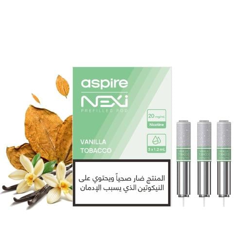 كبسولة اسباير نيكسي ون فانيلا توباكو Aspire nexi one prefilled pod Vanilla Tobacco