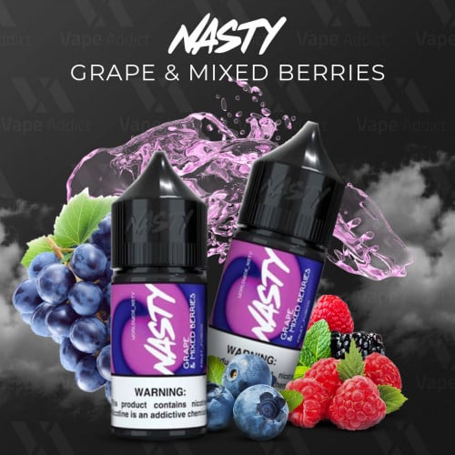 نكهة سولت ناستي عنب مكس بيري NASTY GRAPE & MIXED BERRIES 30ml