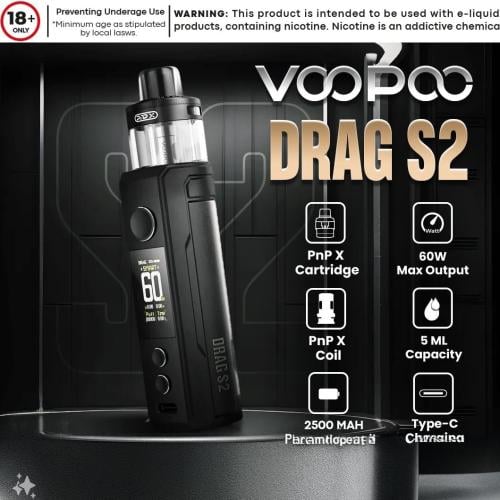 جهاز فوبو دراق اس تو VOOPOO DRAG S2