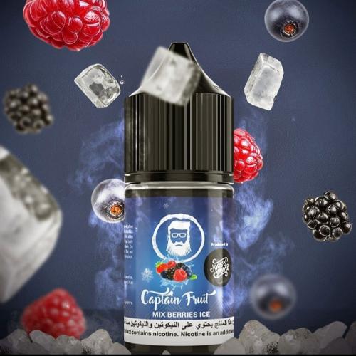 نكهة سولت كابتن فروت ماكس بيري ايس Captain Fruit Mix Berries ICE