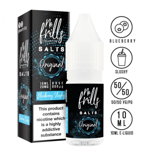 نكهة سولت اوريجينال بلو بيري سلاشي NO FRILLS Original Blueberry Slushy 10ml