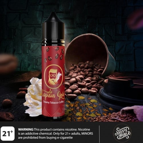 نكهة فيب كابتن جولد كريمي توباكو كوفي Captain gold Creamy Tobacco Coffee