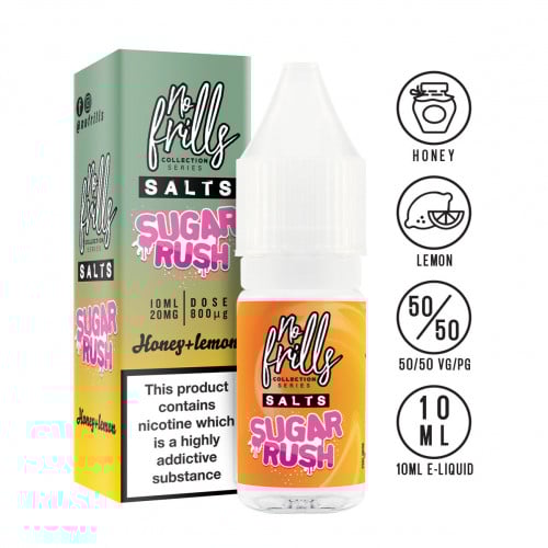 نكهة سولت عسل ليمون NO FRILLS SUGAR RUSH Honey Lemon 10ml