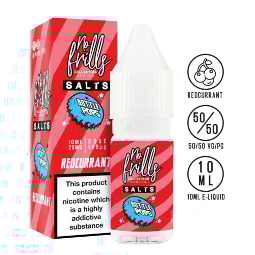نكهة سولت ريد كورانت NO FRILLS BOTTLE POPS RED CURRANT 10ml