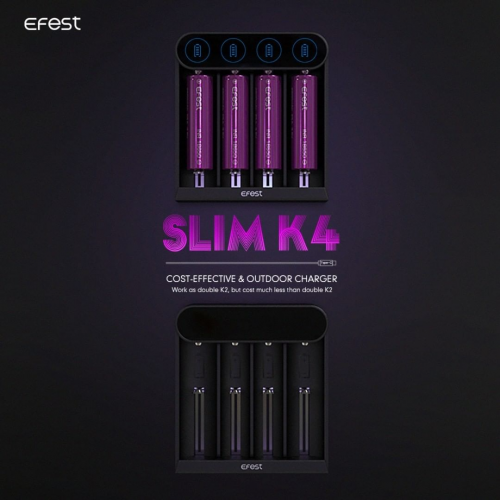 شاحن بطارية ايفست سليم EFEST SLIM K4 CHARGER