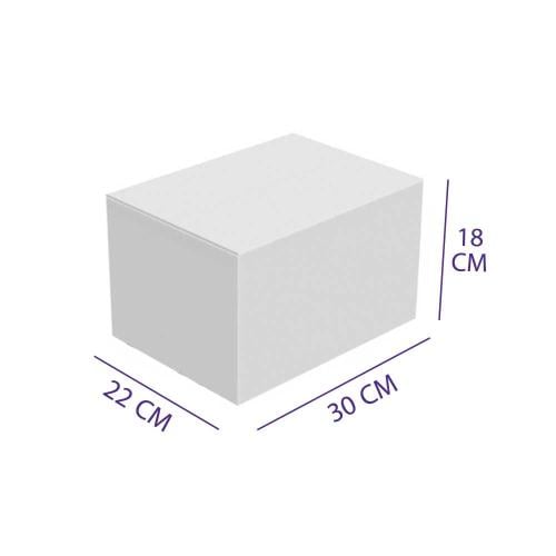 20 كرتون شحن ابيض طول 30سم عرض 22سم ارتفاع 18 سم