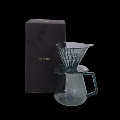 تايمور طقم كرستال - اسود شفاف 02 | Timemore Crystal Eye Brewer Set