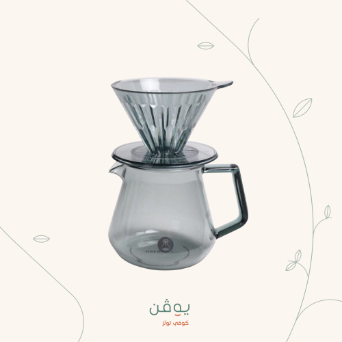 تايمور طقم كرستال - اسود شفاف 01 | Timemore Crystal Eye Brewer Set