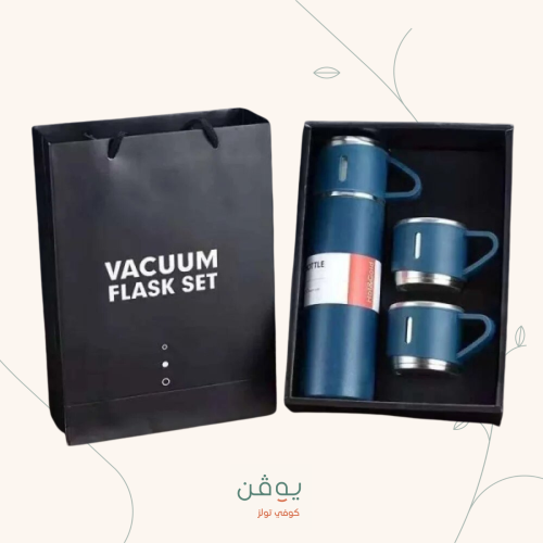 VACUUM FLASK SET - مق قهوة مع كوبين