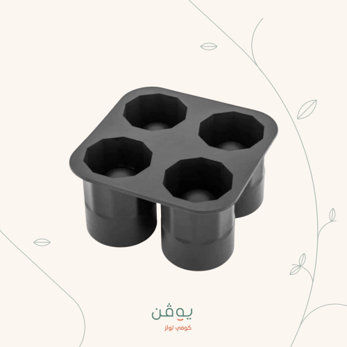 قوالب ثلج سيلكون أسود