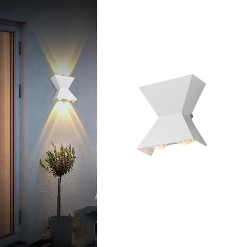 أبليك سور LED مثلثين 4 لمبات إطار أبيض