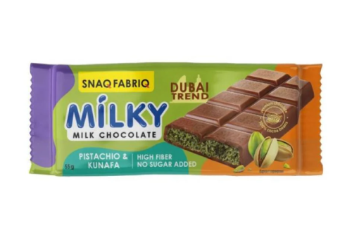 سناك فابريك شوكلاتة الحليب وكنافة الفستق 55  جرام