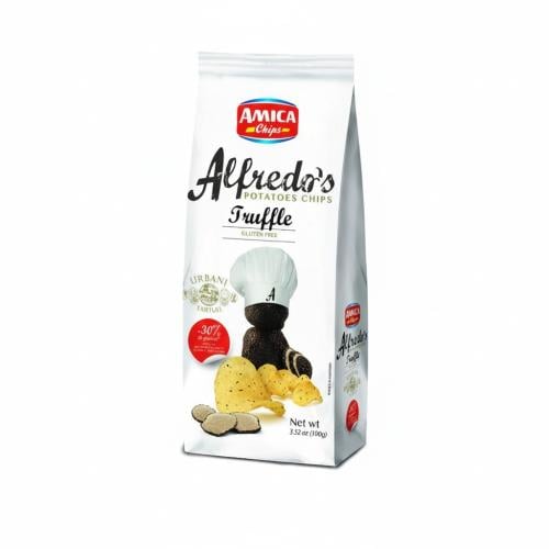 أميكا ألفريدو رقائق البطاطس بنكهة الكمأة السوداء 100جرام