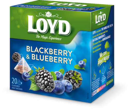 لويد شاي أعشاب التوت الأسود والتوت الأزرق عبوة هرمية 20*2جرام