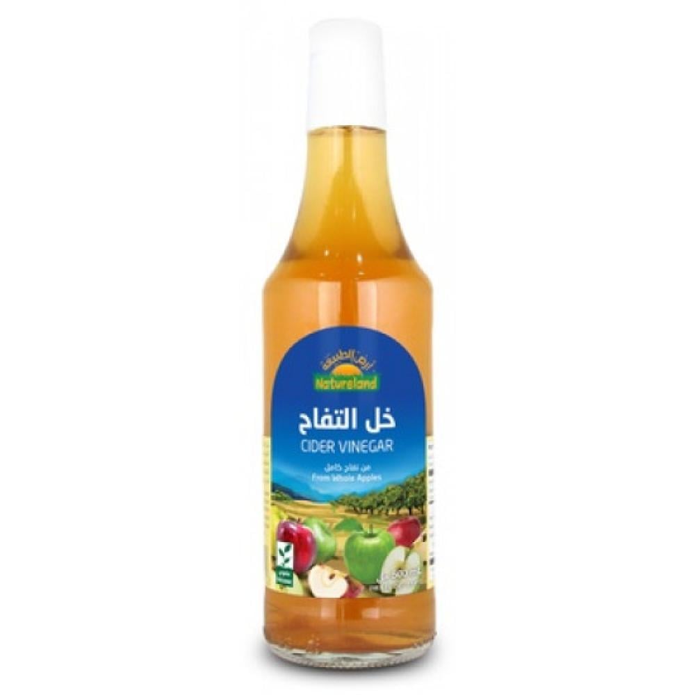خل التفاح 500مل عضوي الطبيعه