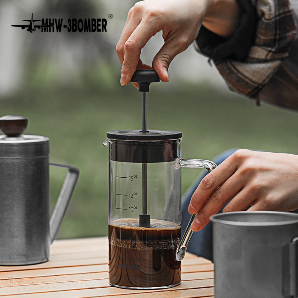 مكبس قهوة فرنسي MHW-3BOMBER Gimme سعة 450 مل - أسود | MHW-3BOMBER Gimme French Press 450ml - Black