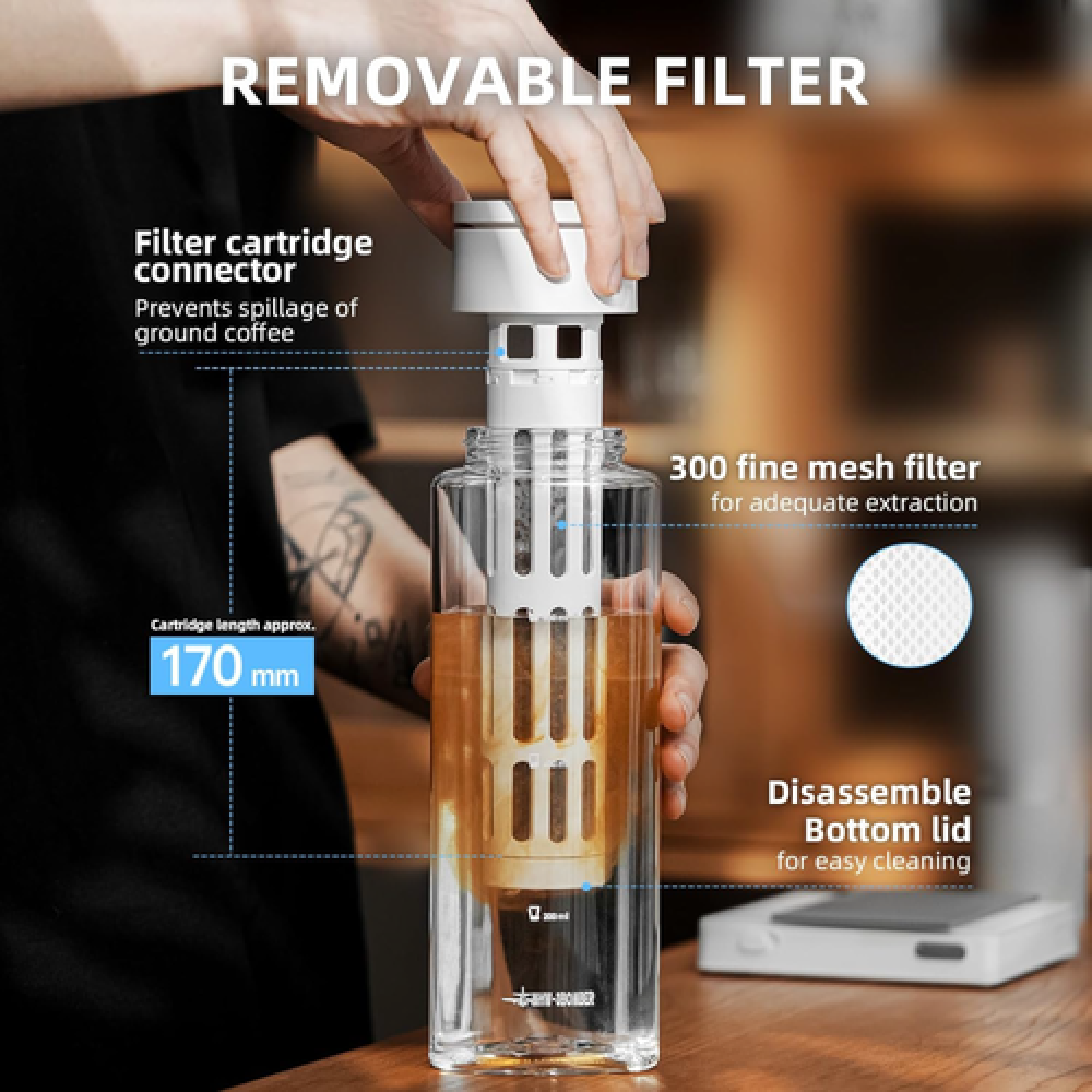 صانع كولد برو MHW-3BOMBER سعة 600 مل - أبيض